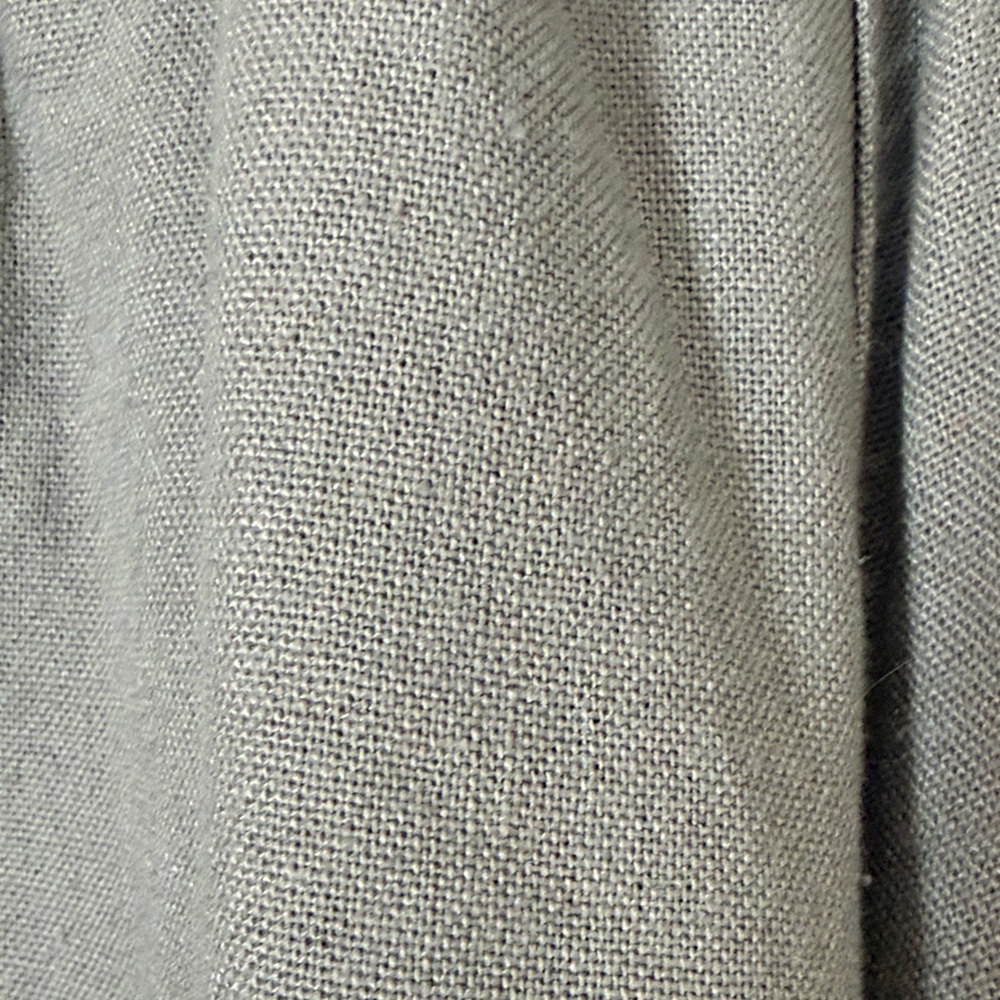 Tan Wide-Leg Cargo Pants Cotton Linen Size Large Wicked Nice - Picture 5 of 12